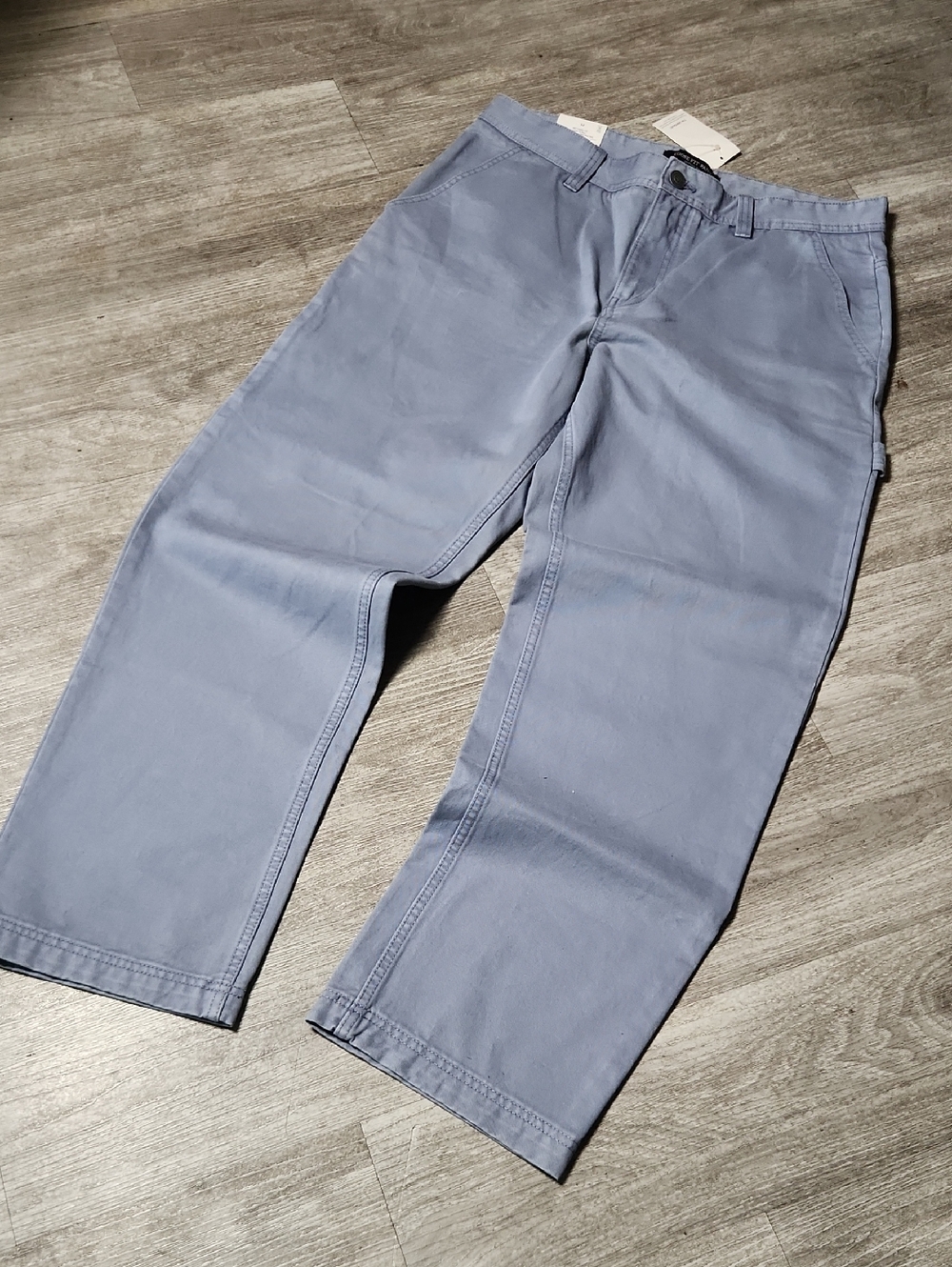 Cotton On Men's Carpenter Pants in Light Blue